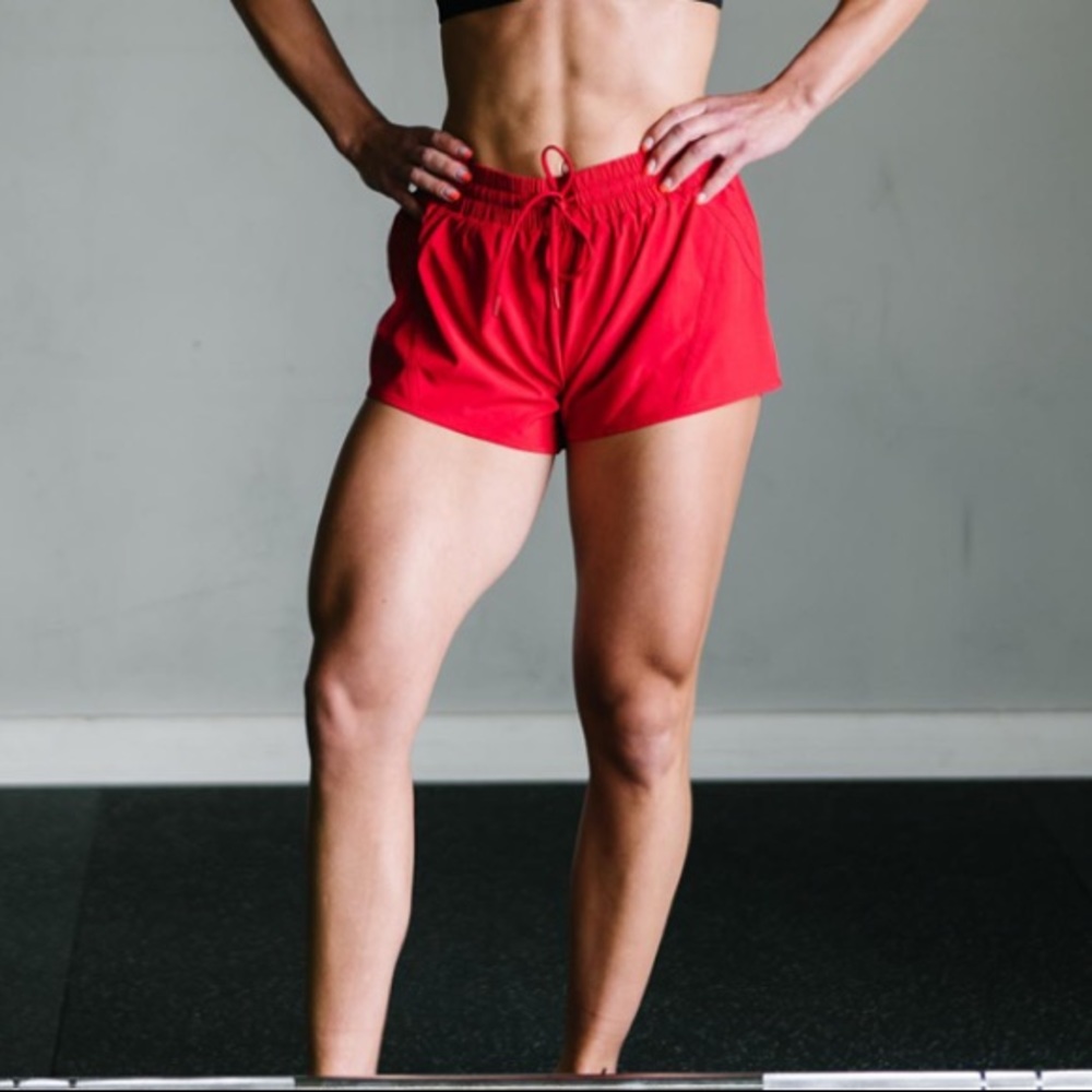Zyia Red Velocity Shorts